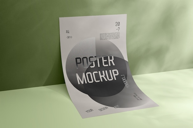 Maquete de pôster em uma parede