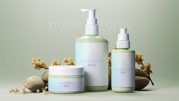 Maquete de produto cosmético