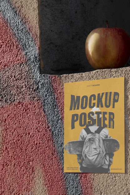 maquete de publicidade estilo grunge