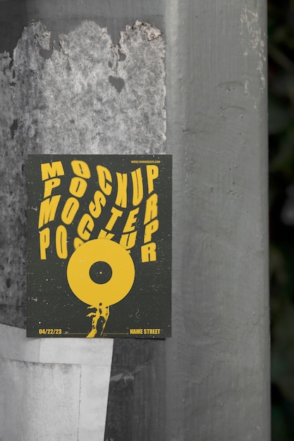 maquete de publicidade estilo grunge