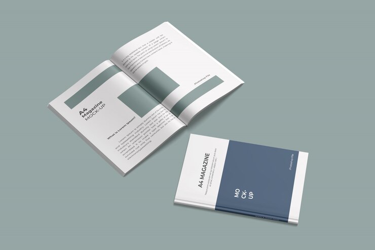 PSD maquete de revista a4