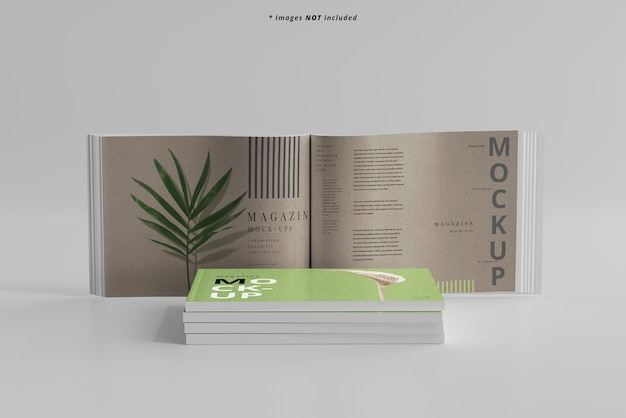 Maquete de revistas de paisagem