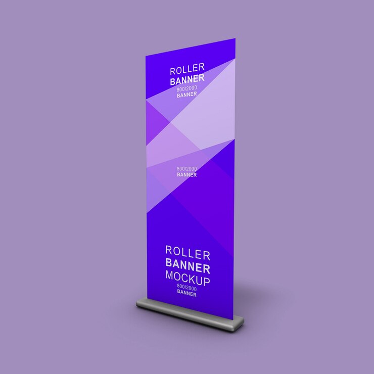 Maquete de rollup de stand-up corporativo xbanner