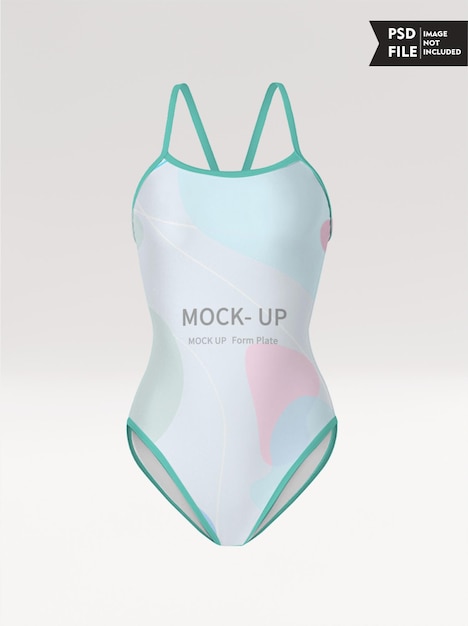 maquete de roupa de banho feminina
