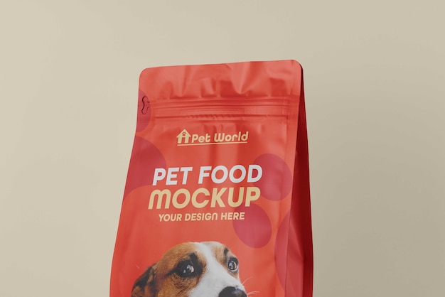 Maquete de saco de comida de cachorro