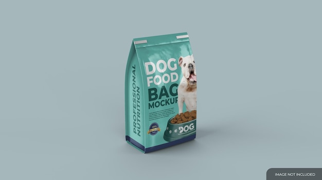 PSD maquete de saco de comida para animais de estimação