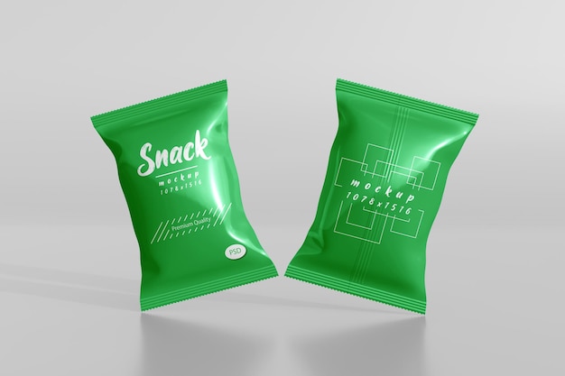 Maquete de saco de lanches