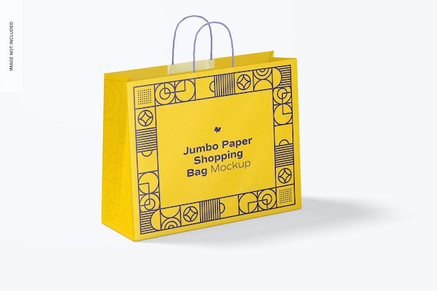 Maquete de sacola de papel Jumbo