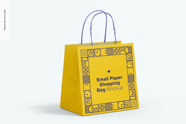 Maquete de sacola de papel pequena