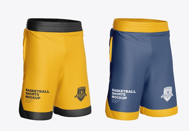 Maquete de shorts de basquete