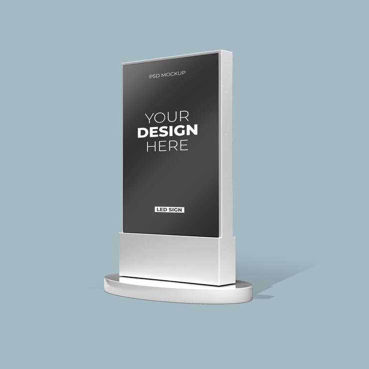 PSD maquete de sinal vertical