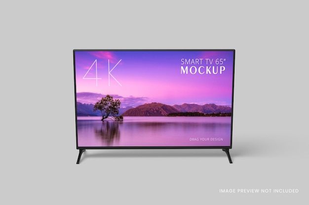 Maquete de Smart TV com renderização 3d isolada