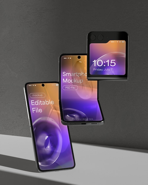 Maquete de smartphone 3D