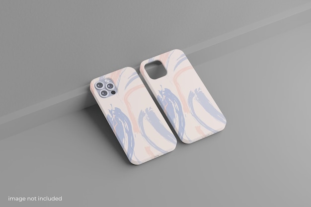 Maquete de smartphone com capa mínima