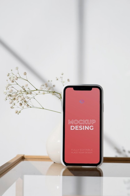 Maquete de smartphone criativo PSD grátis para celular