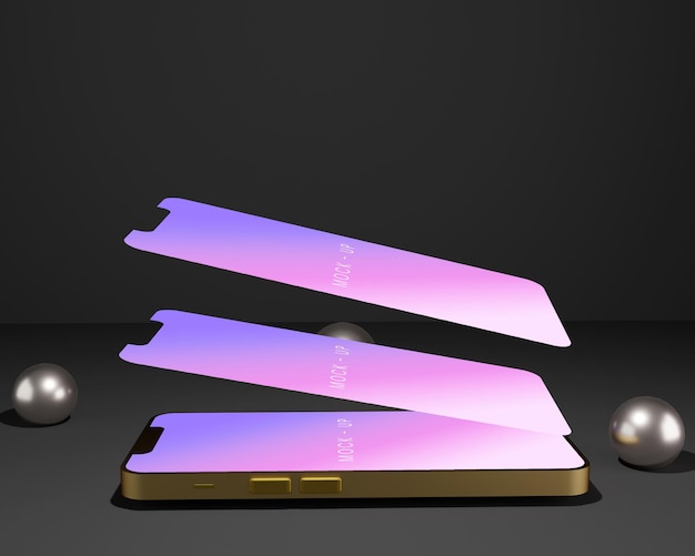 Maquete de smartphone moderno