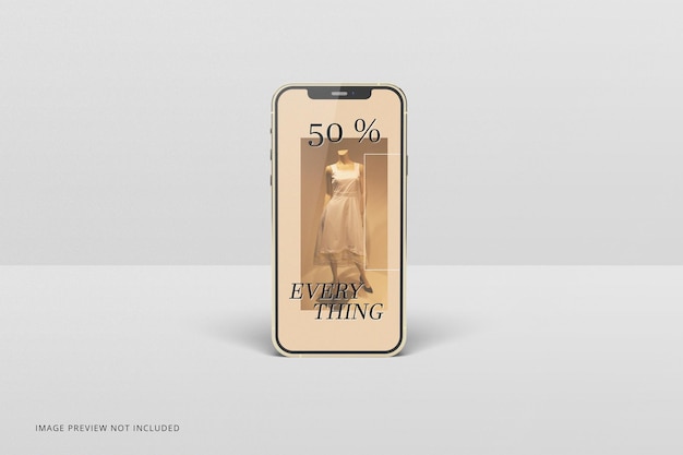 Maquete de smartphones modernos