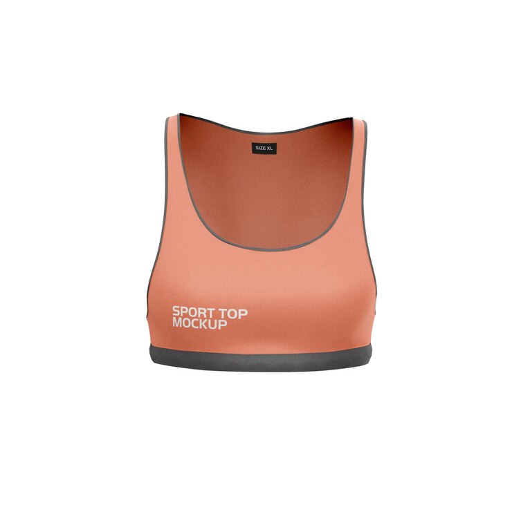 PSD maquete de sutiã esportivo feminino