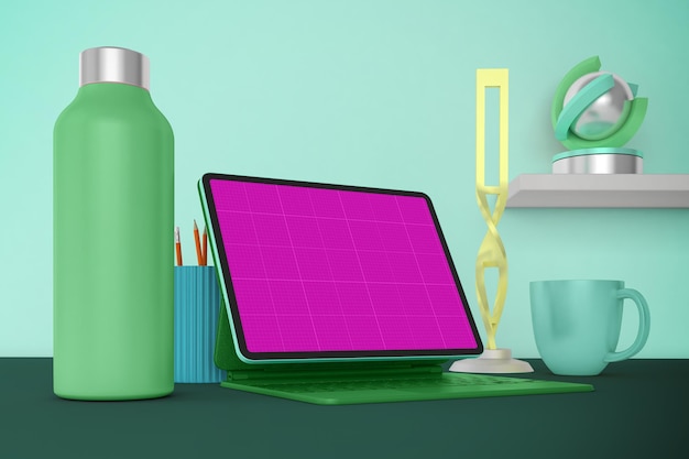 Maquete de tablet desktop