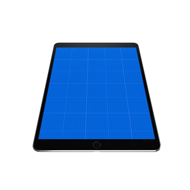 Maquete de tablet preto