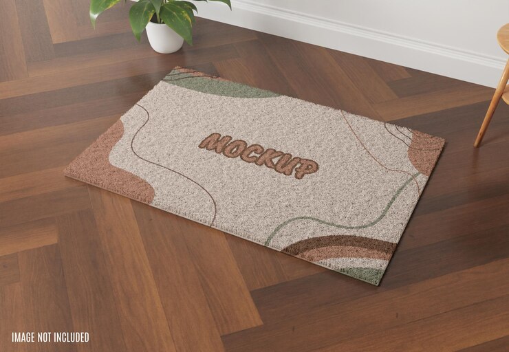 Maquete de tapete realista