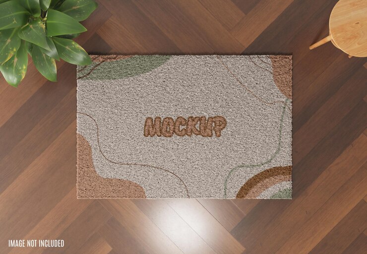 Maquete de tapete realista