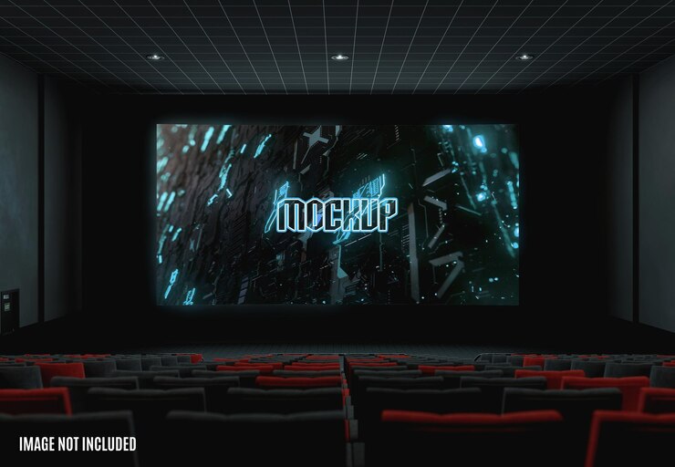 Maquete de tela de cinema