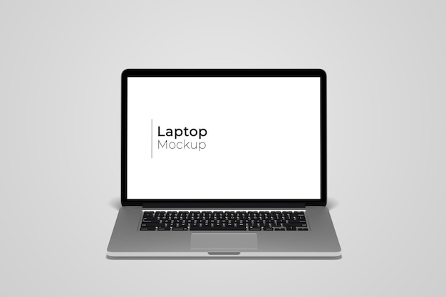 Maquete de tela de dispositivo digital laptop isolada