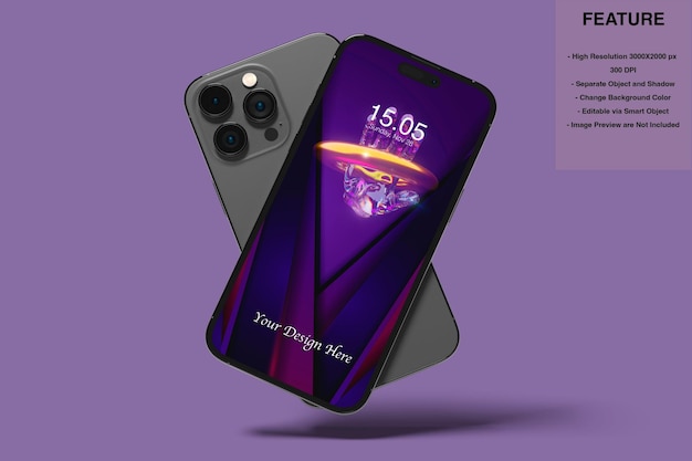 Maquete de tela de smartphone