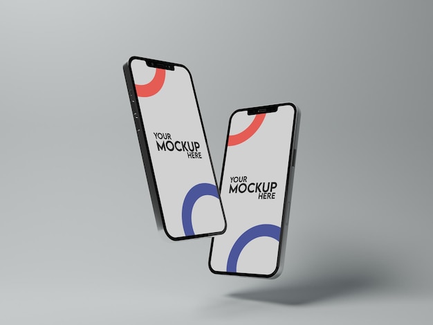 Maquete de tela do smartphone PSD objeto inteligente premium