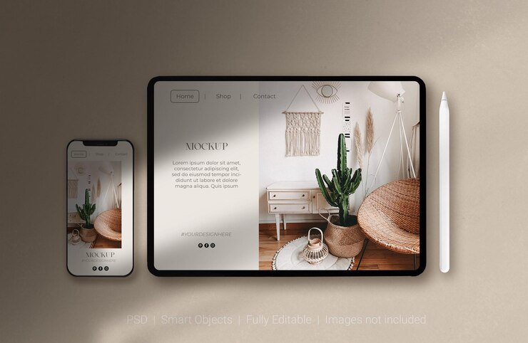 Maquete de tela do smartphone psd