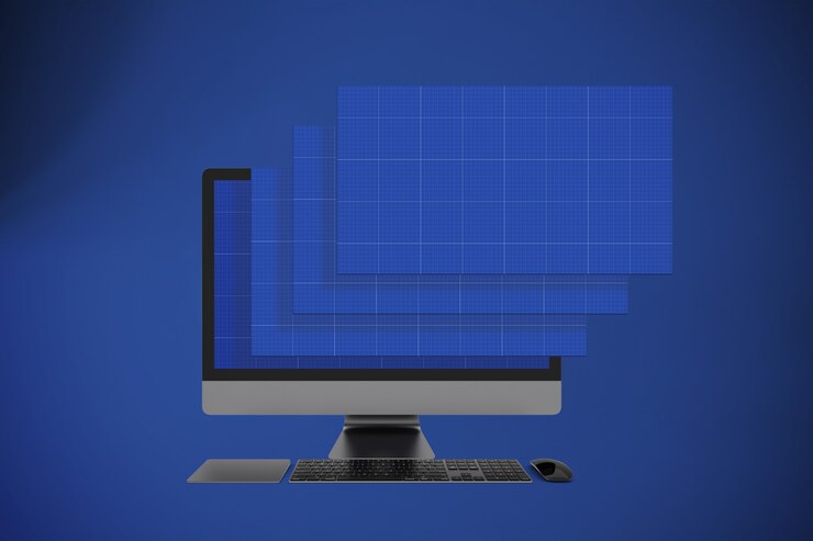 PSD maquete de telas de computador