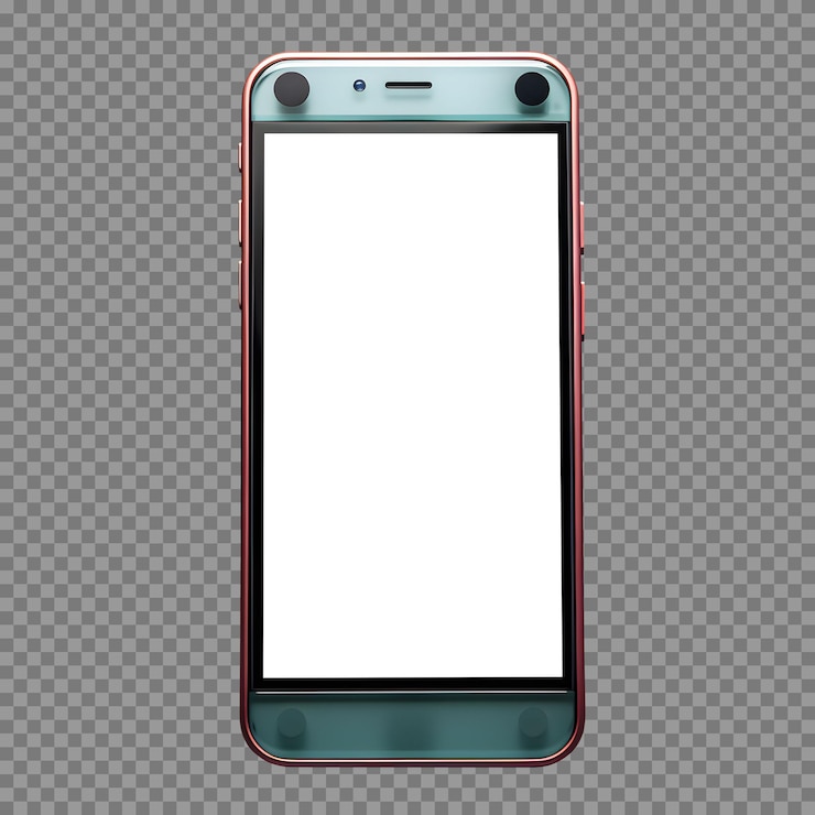 PSD maquete de telefone com tela em branco para design