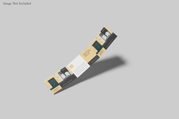 PSD maquete de três dobras de paisagem a4