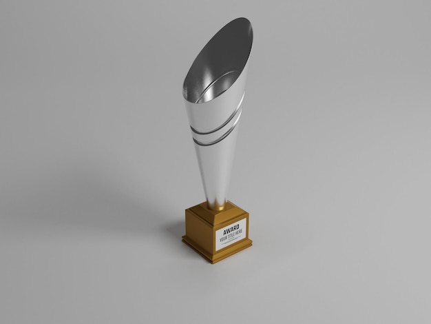 Maquete de troféu 3d