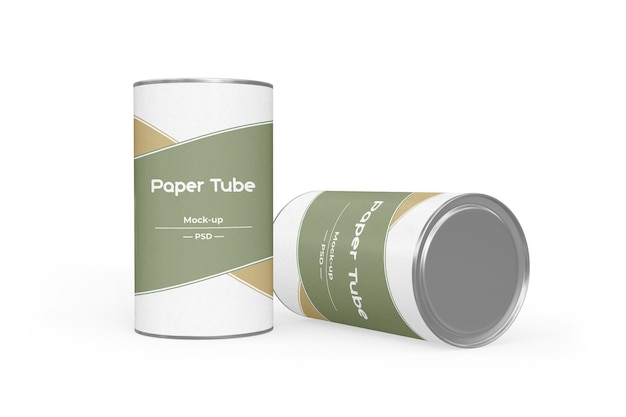 Maquete de tubo de papel 3D