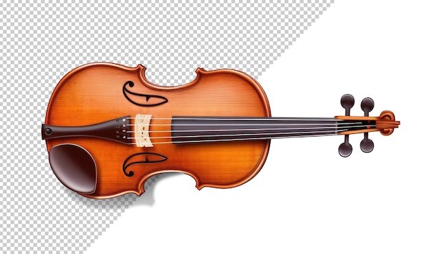 Maquete de um violino de madeira