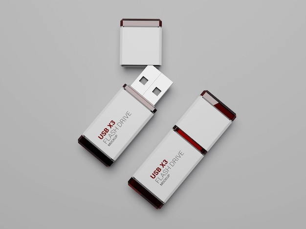 Maquete de unidade flash usb