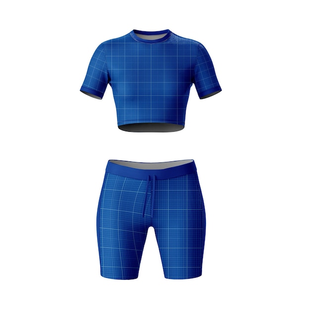 Maquete de vestidos esportivos femininos