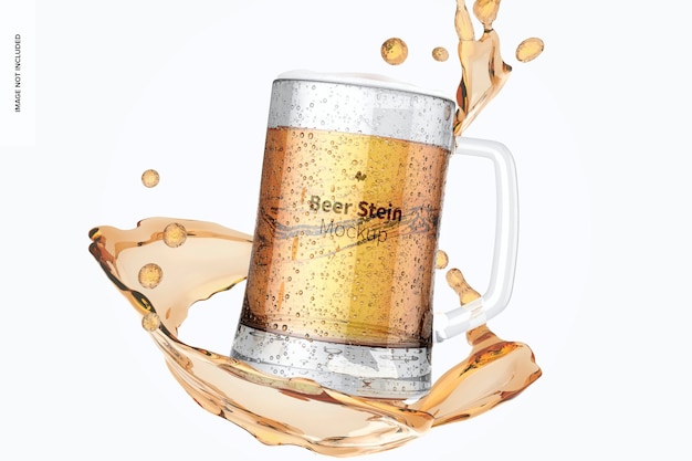 Maquete de vidro de cerveja Stein