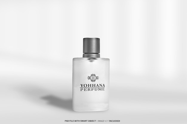 Maquete de vidro de perfume psd