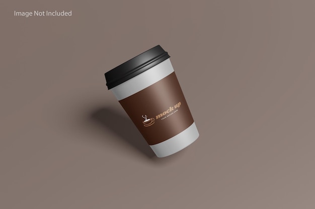 Maquete de xícara de café simples