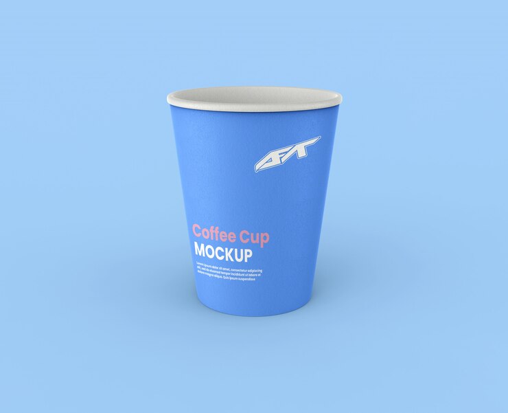 Maquete de xícara de café