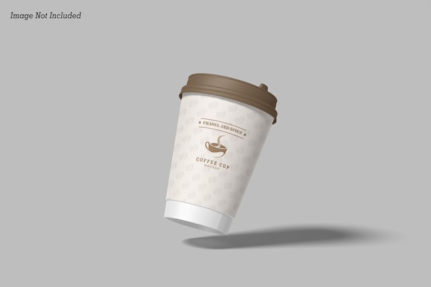 Maquete de xícara de café