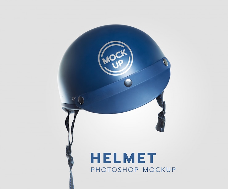 PSD maquete do capacete realista