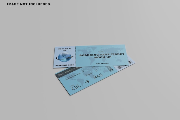 PSD maquete do cartão de embarque