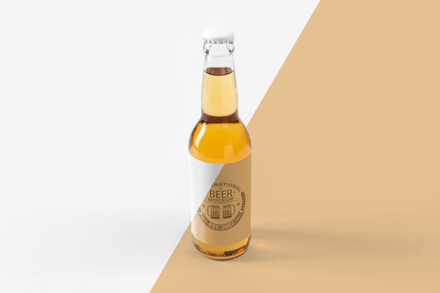 PSD maquete do conceito de cerveja artesanal