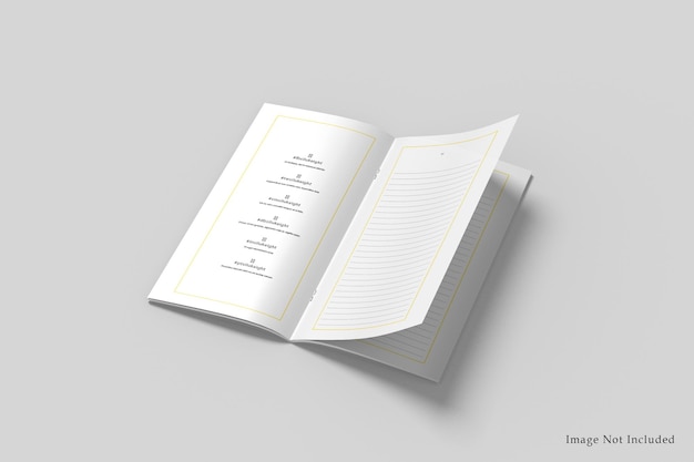 Maquete do folheto DL Bifold