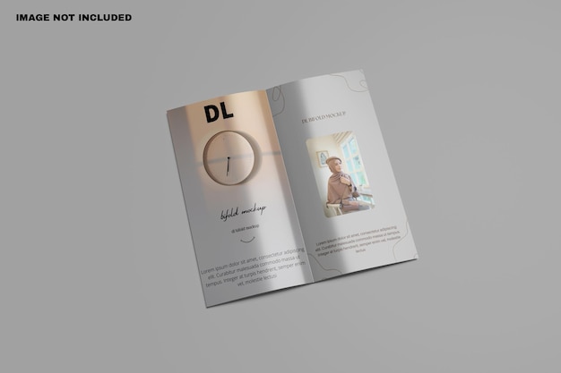 Maquete do folheto DL Bifold