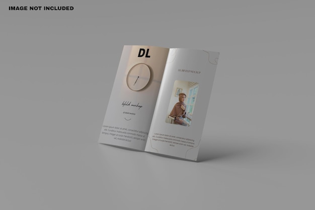 Maquete do folheto DL Bifold